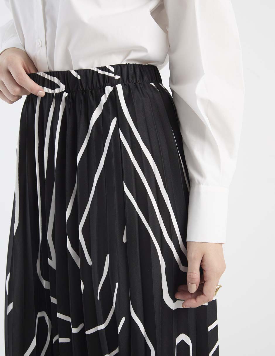 Falda crop a la cintura 5