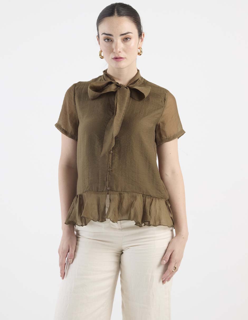 Blusa manga corta para mujer 1