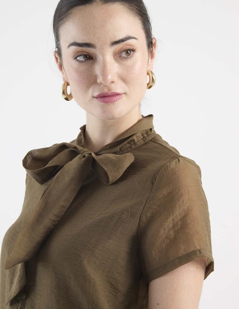Blusa manga corta para mujer 5
