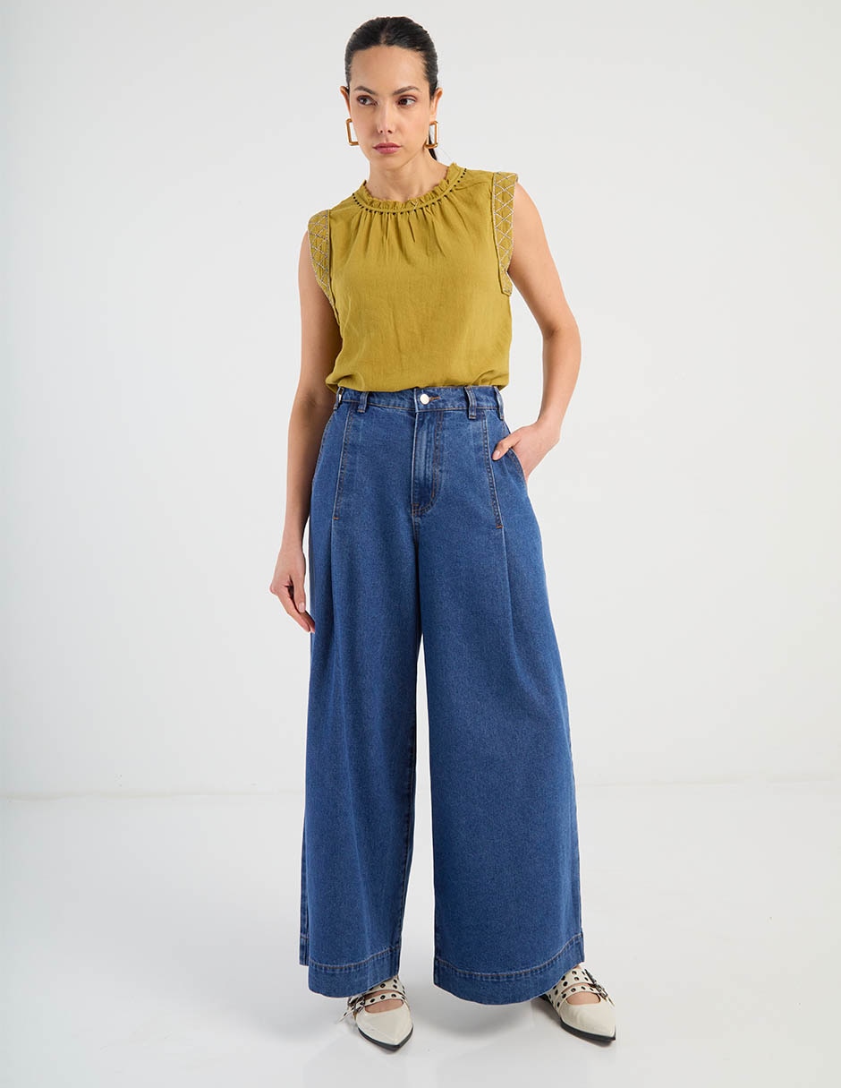 Jeans wide leg para mujer 5
