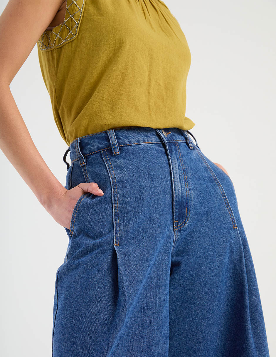 Jeans wide leg para mujer 4