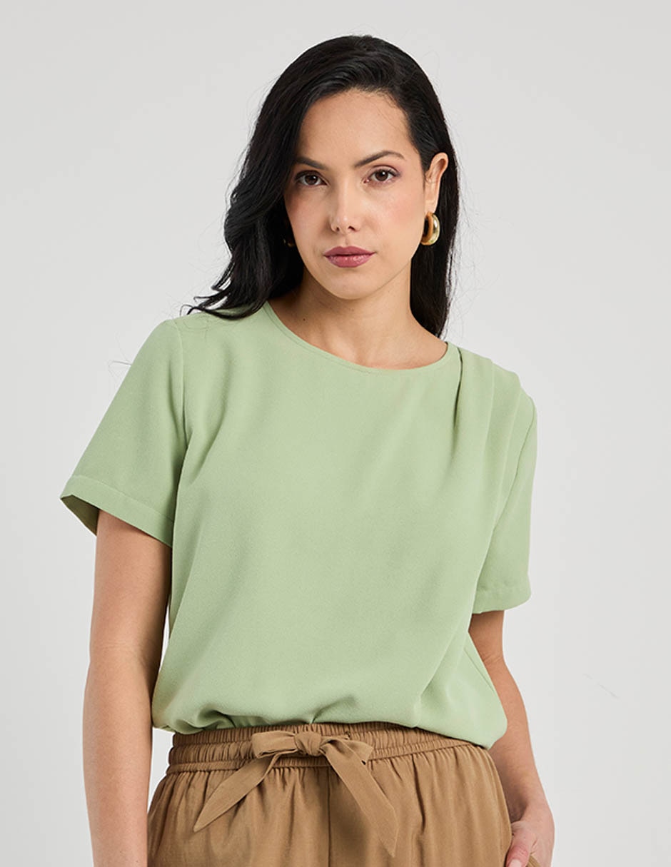 Blusa manga corta para mujer 1