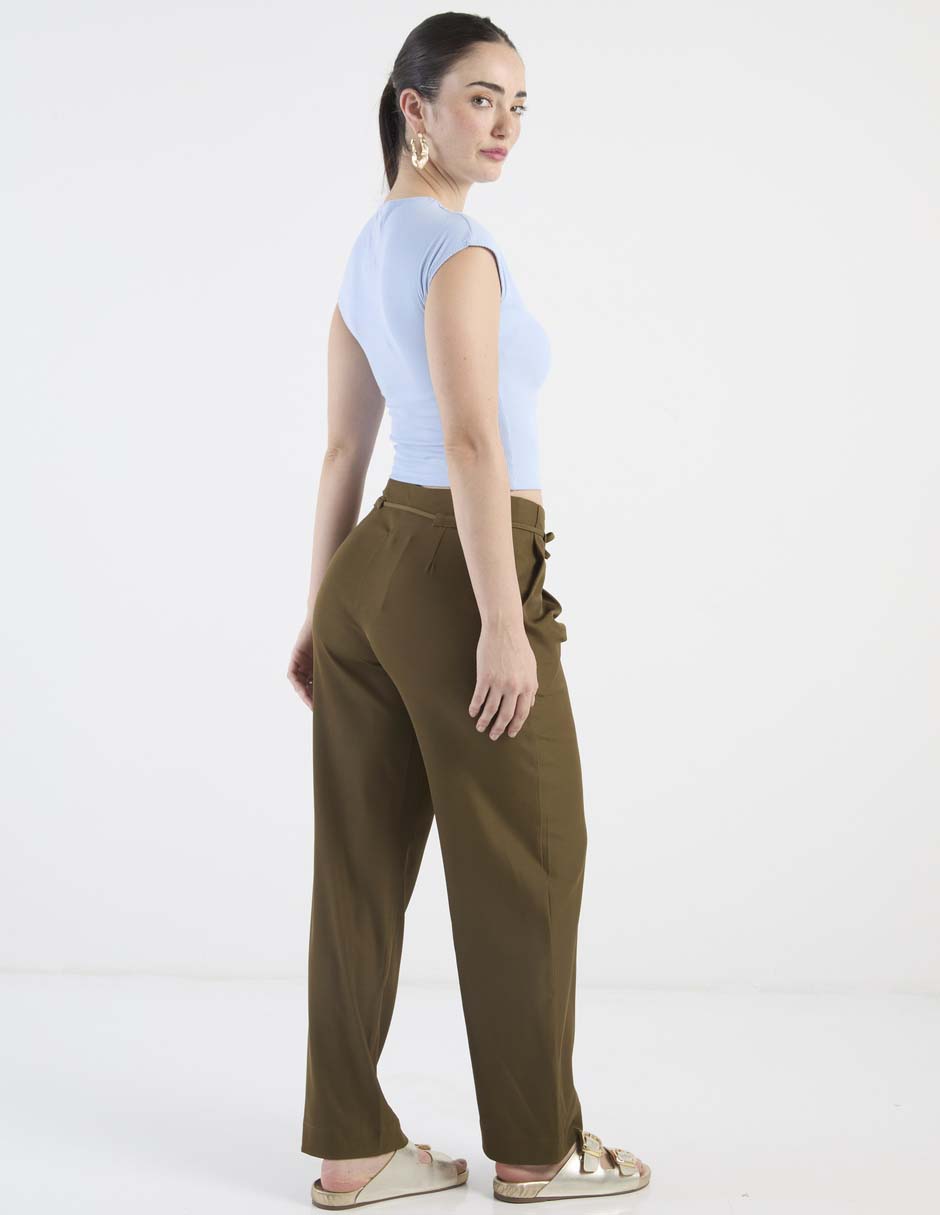 Pantalón easy pant Contempo amplio para mujer