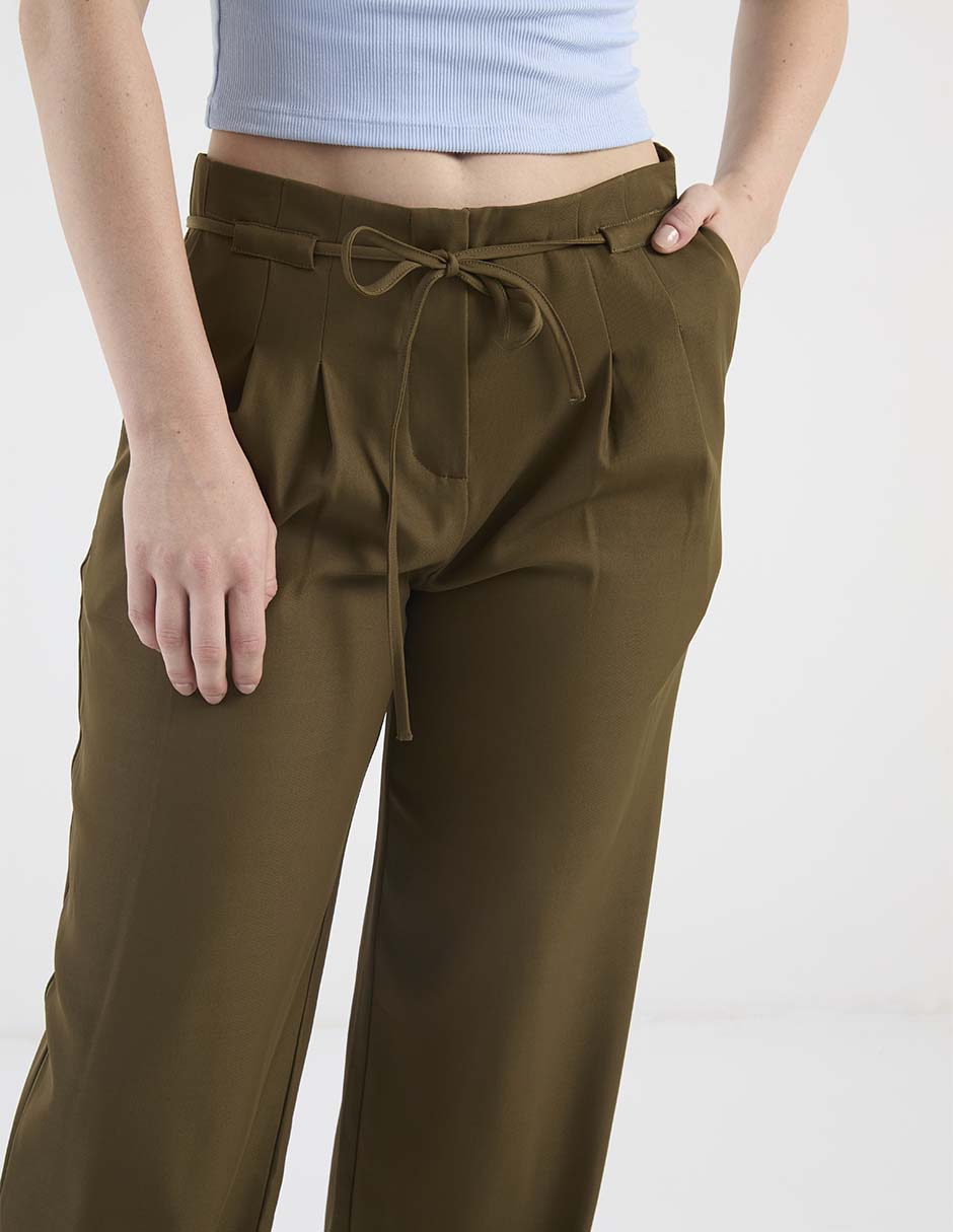 Pantalón easy pant Contempo amplio para mujer