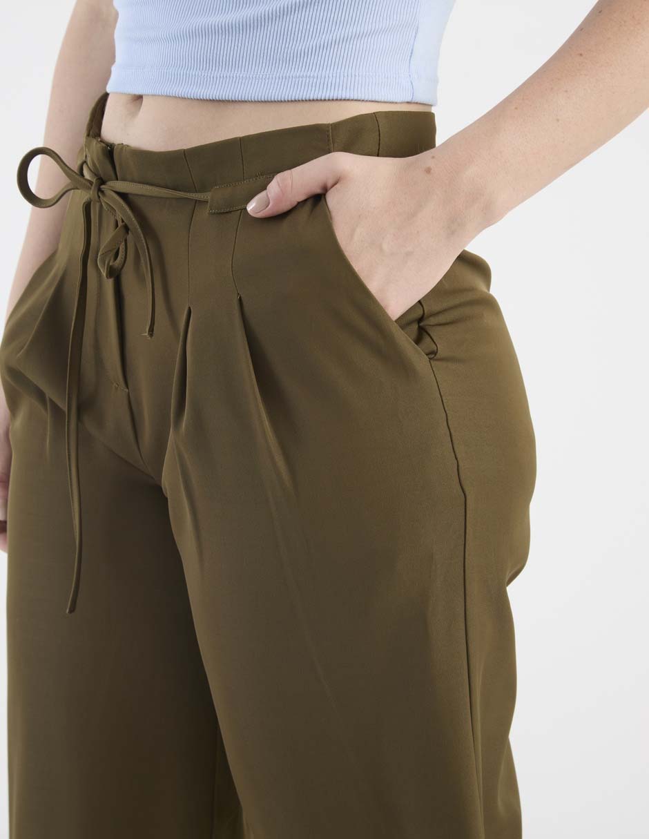 Pantalón easy pant Contempo amplio para mujer