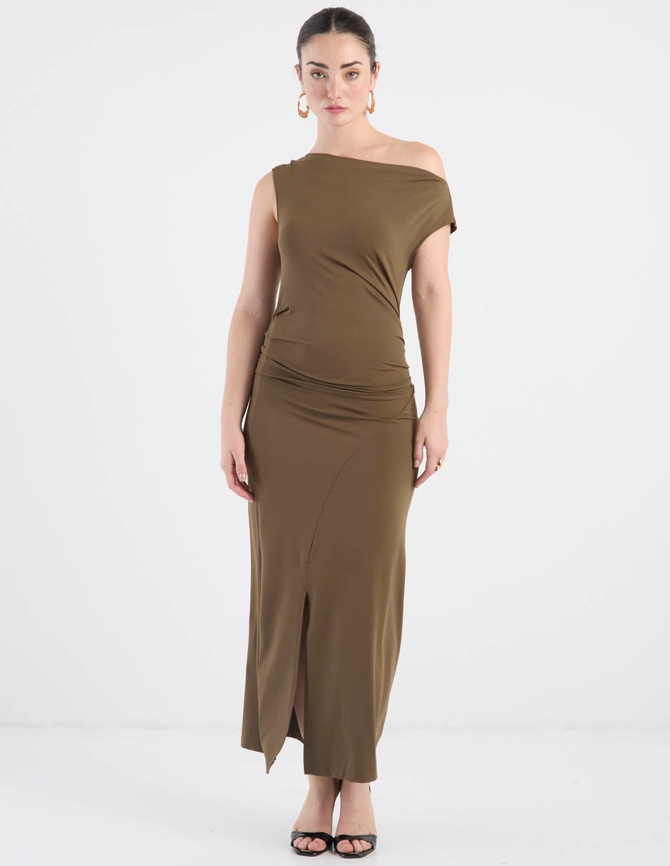 Vestido largo casual contempo para mujer