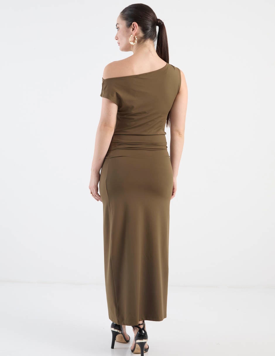 Vestido largo casual contempo para mujer
