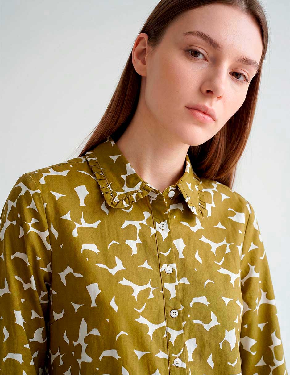 Blusa contempo manga larga para mujer