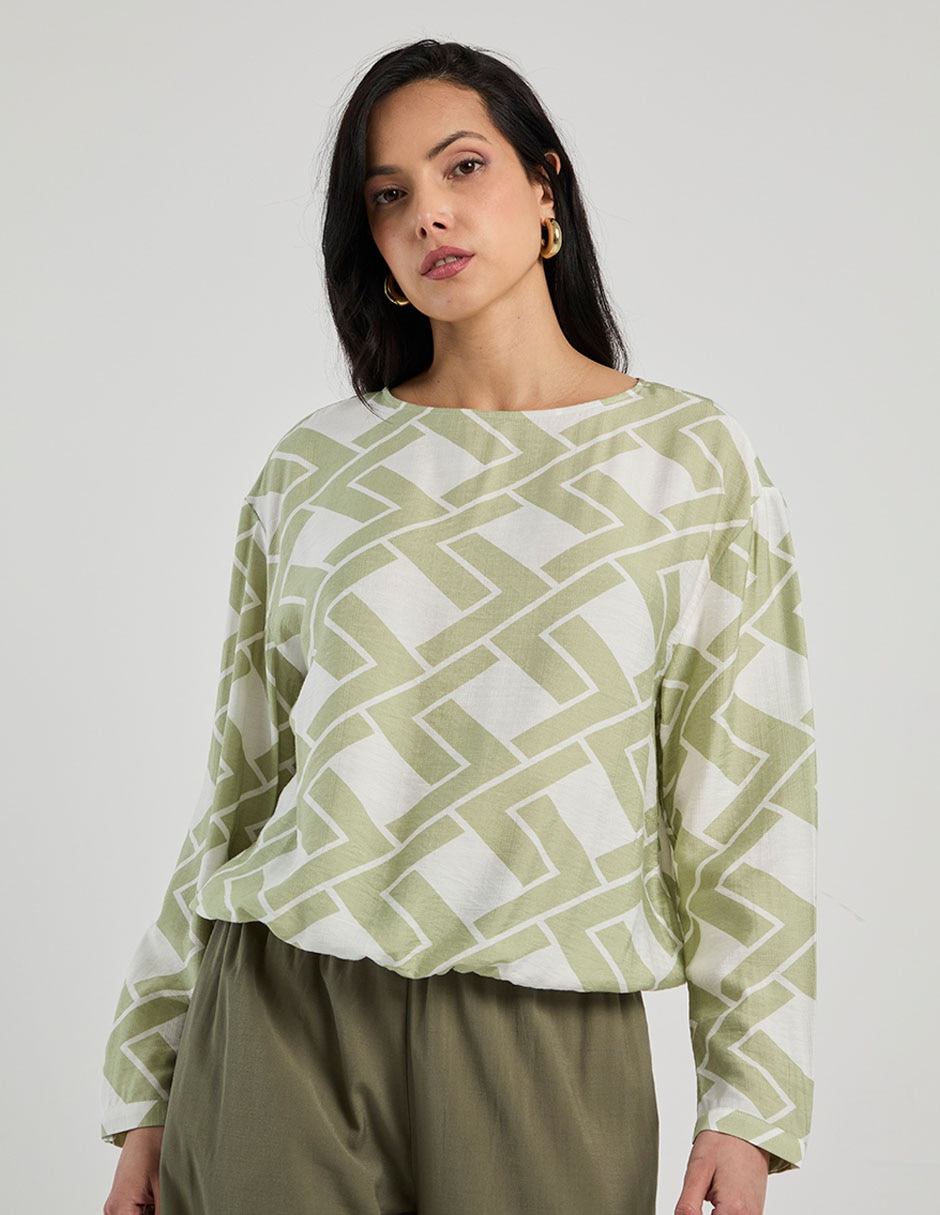 Blusa manga larga para mujer 1