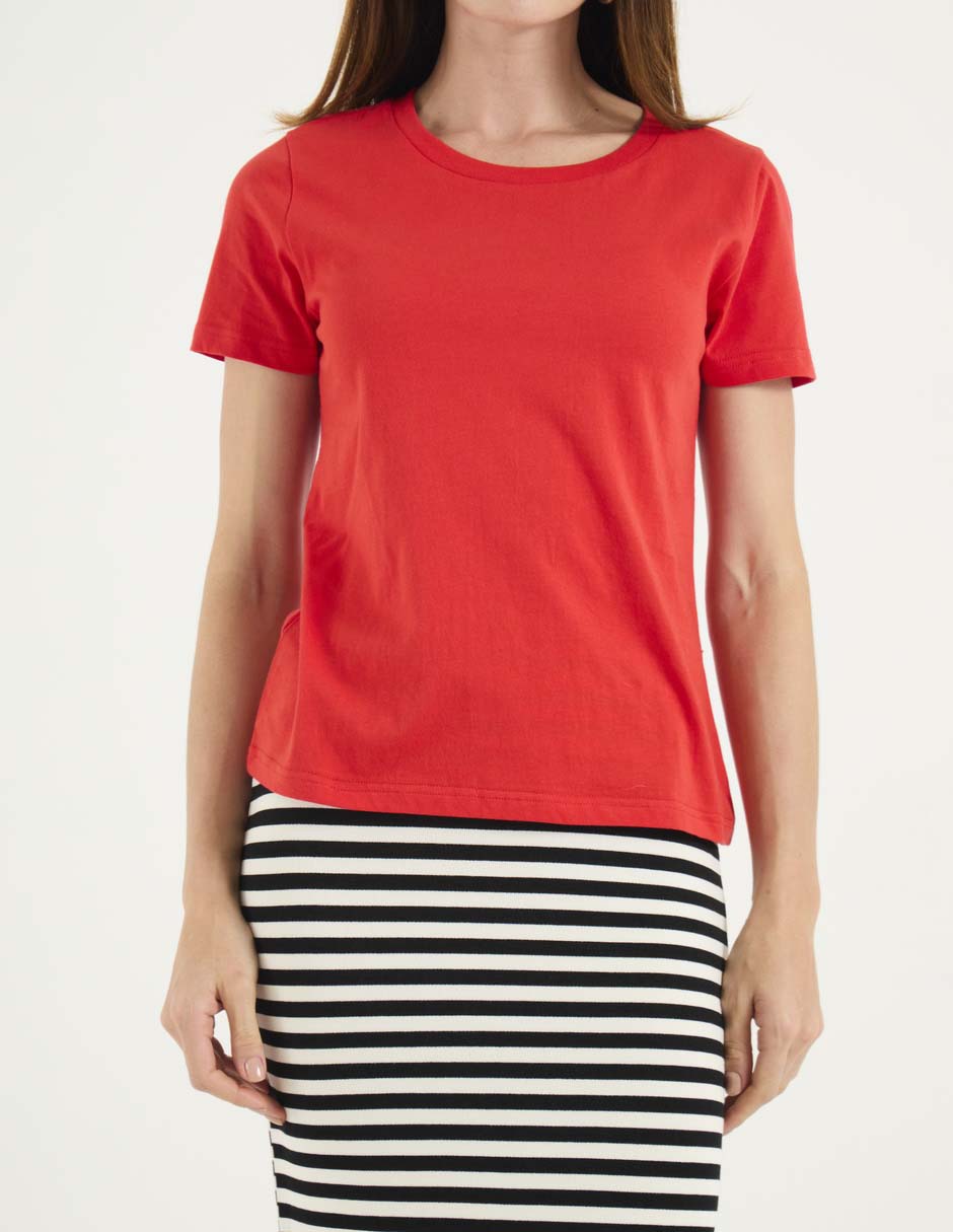 Playera manga corta cuello redondo mujer 2