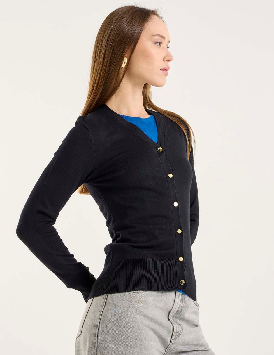 Suéter cuello v para mujer