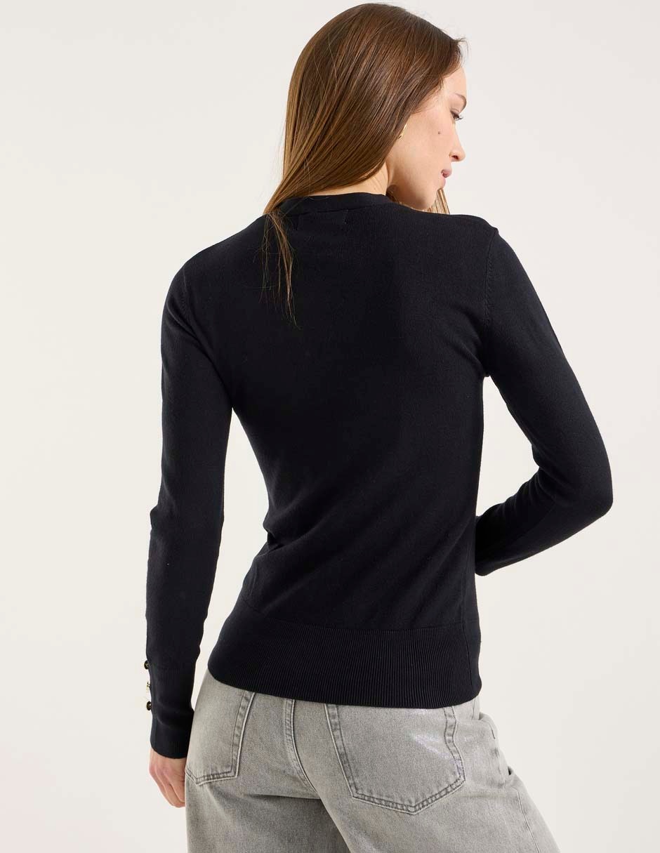 Suéter Contempo cuello v para mujer