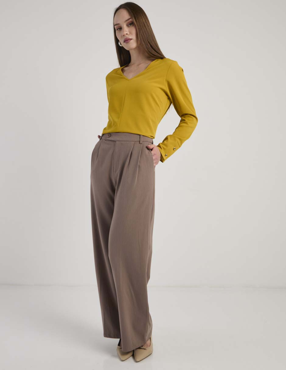 Blusa Contempo manga larga para mujer