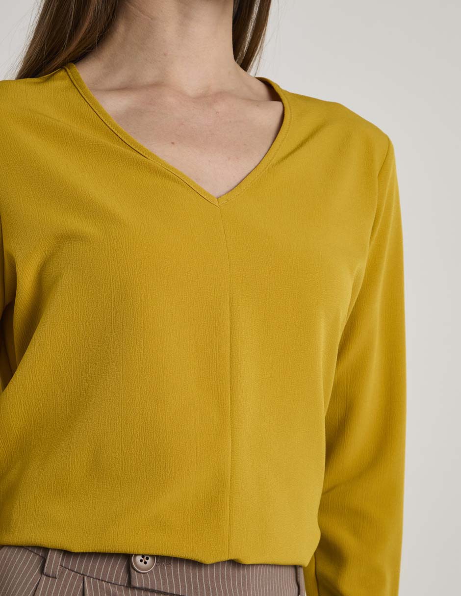 Blusa Contempo manga larga para mujer