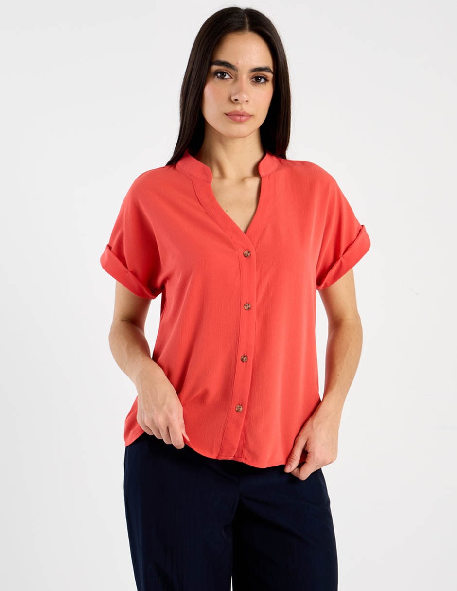 Blusa Contempo manga corta para mujer