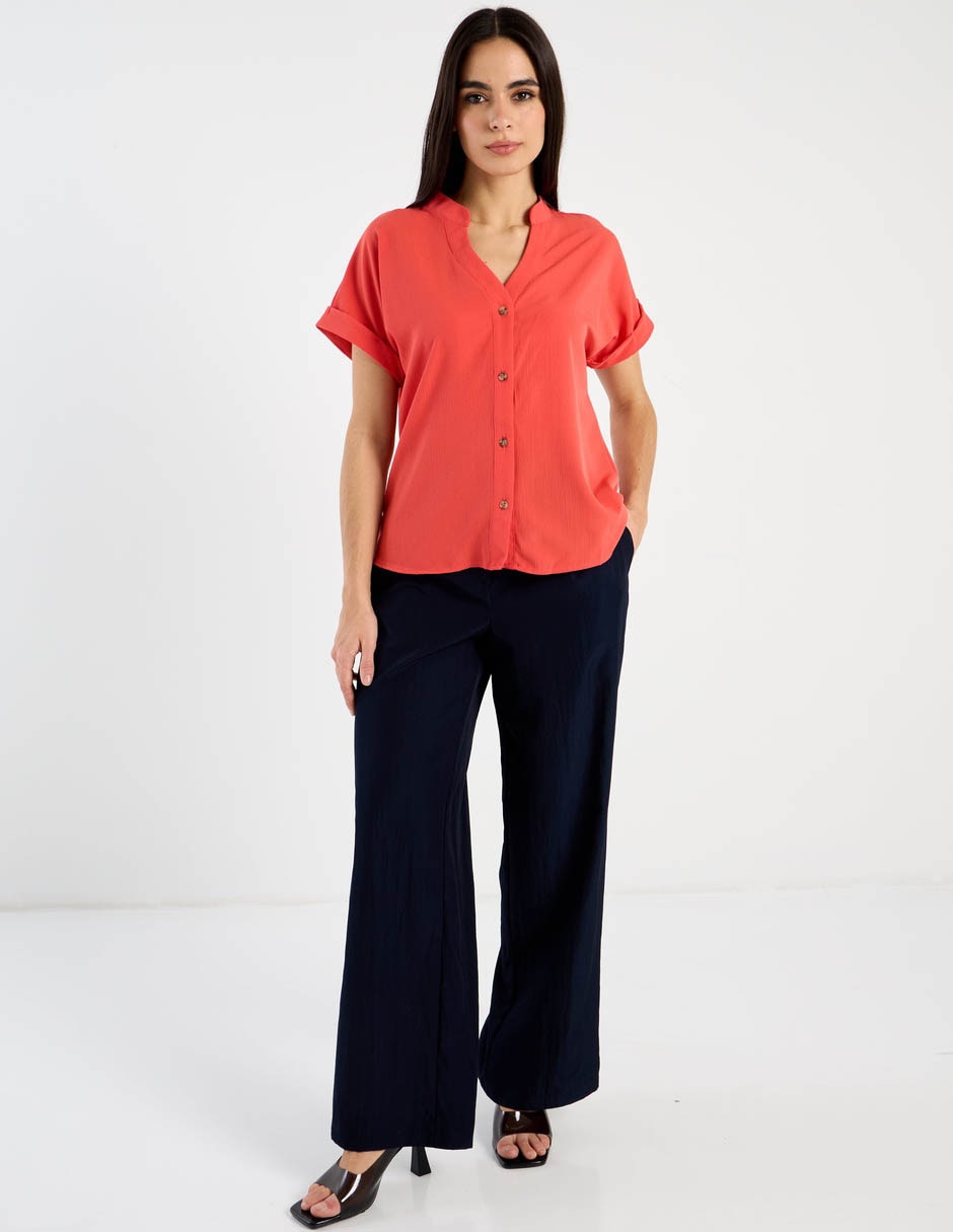 Blusa Contempo manga corta para mujer