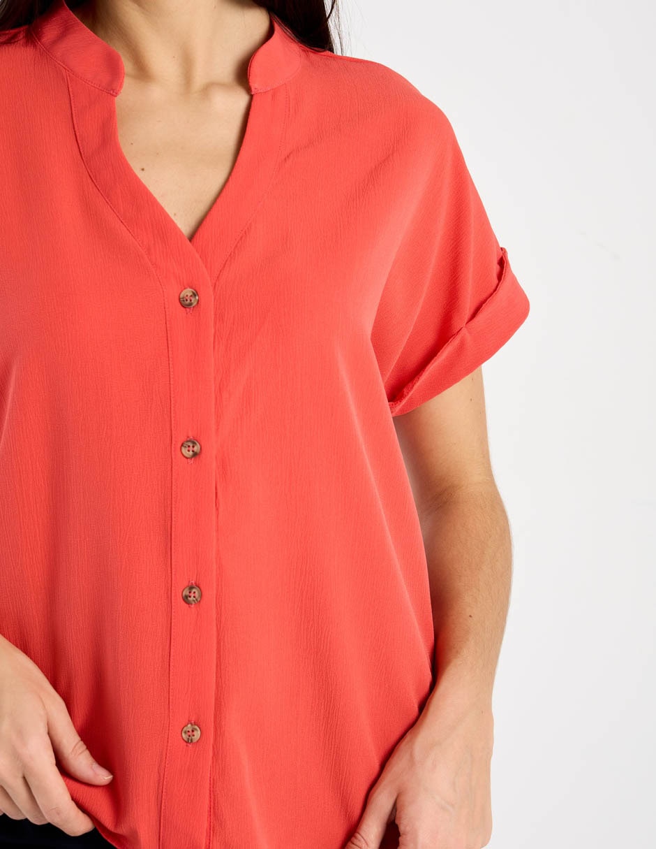 Blusa Contempo manga corta para mujer