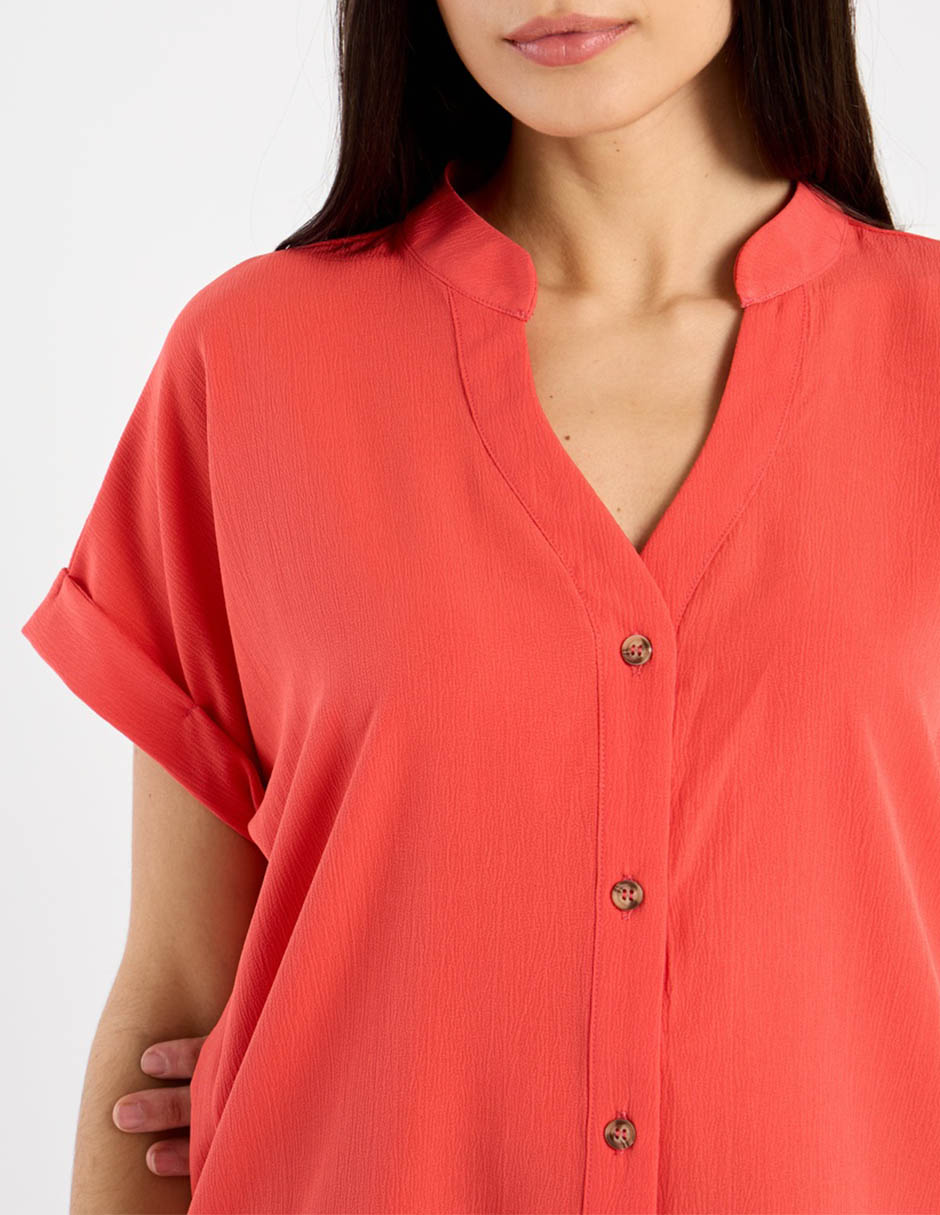 Blusa Contempo manga corta para mujer