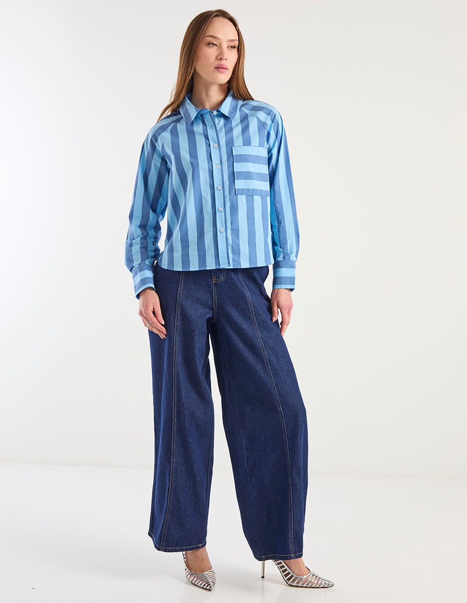 Jeans amplio para mujer 6