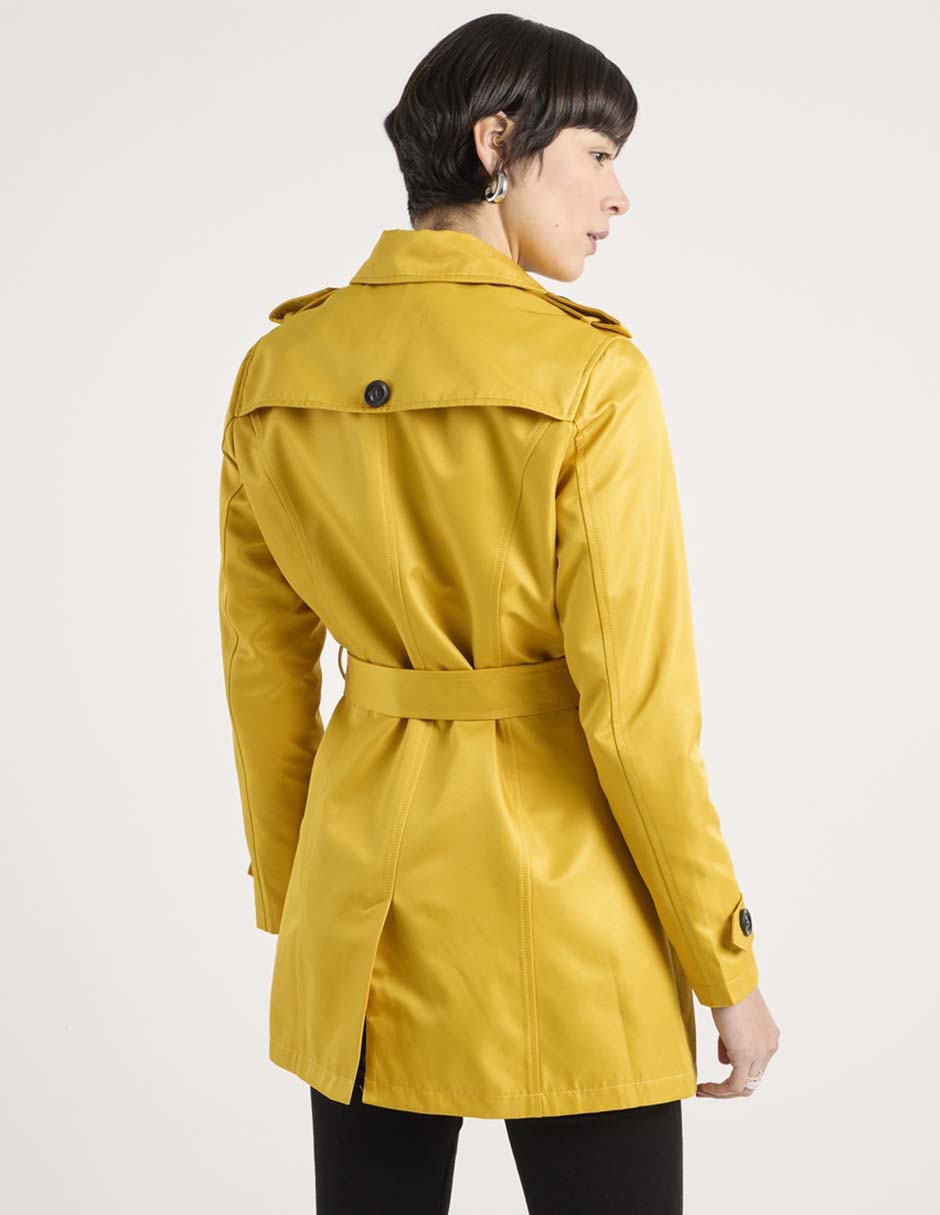 Gabardina con bolsillos Contempo para mujer