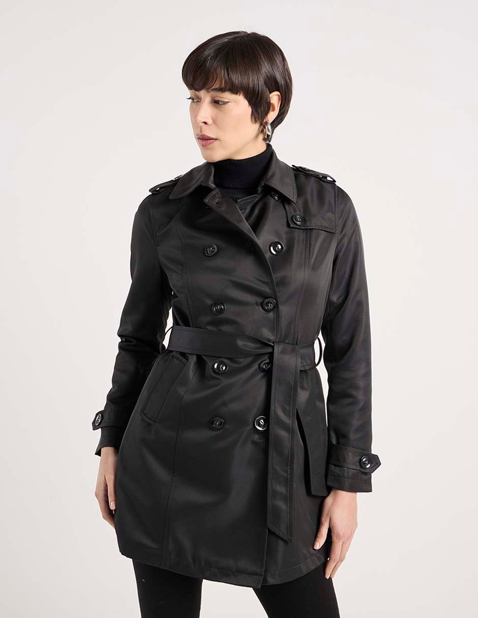 Gabardina con bolsillos para mujer 1