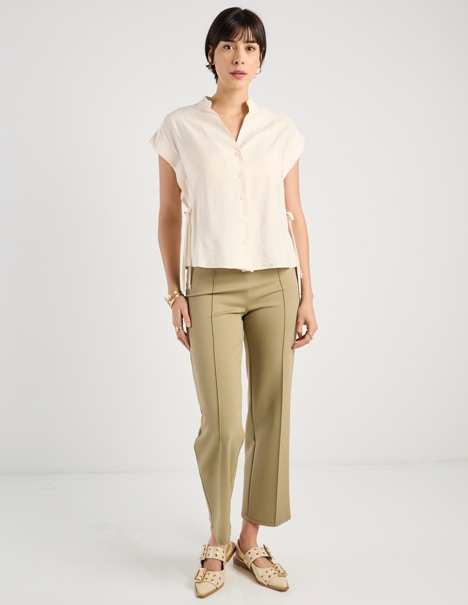 Blusa manga corta para mujer 5