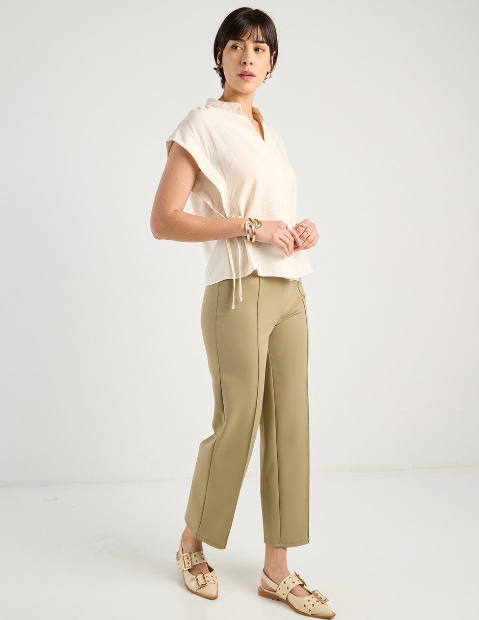 Blusa manga corta para mujer 4
