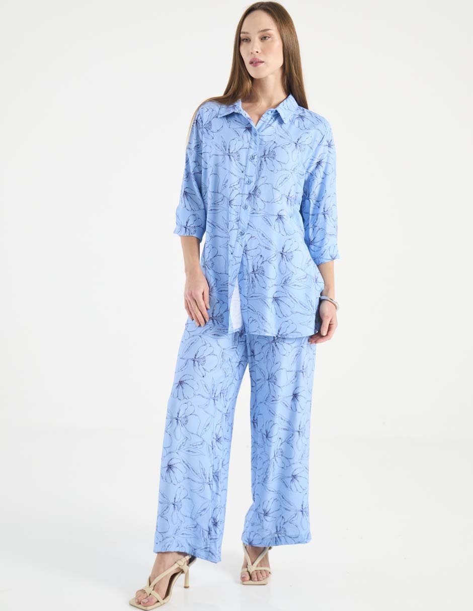 Blusa camisera manga larga para mujer 7
