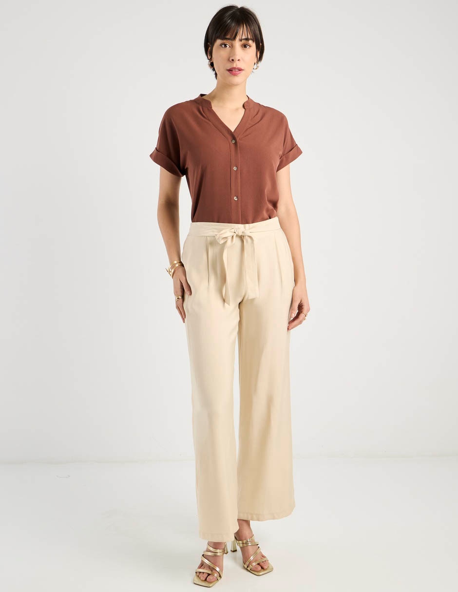 Pantalón amplio para mujer 4