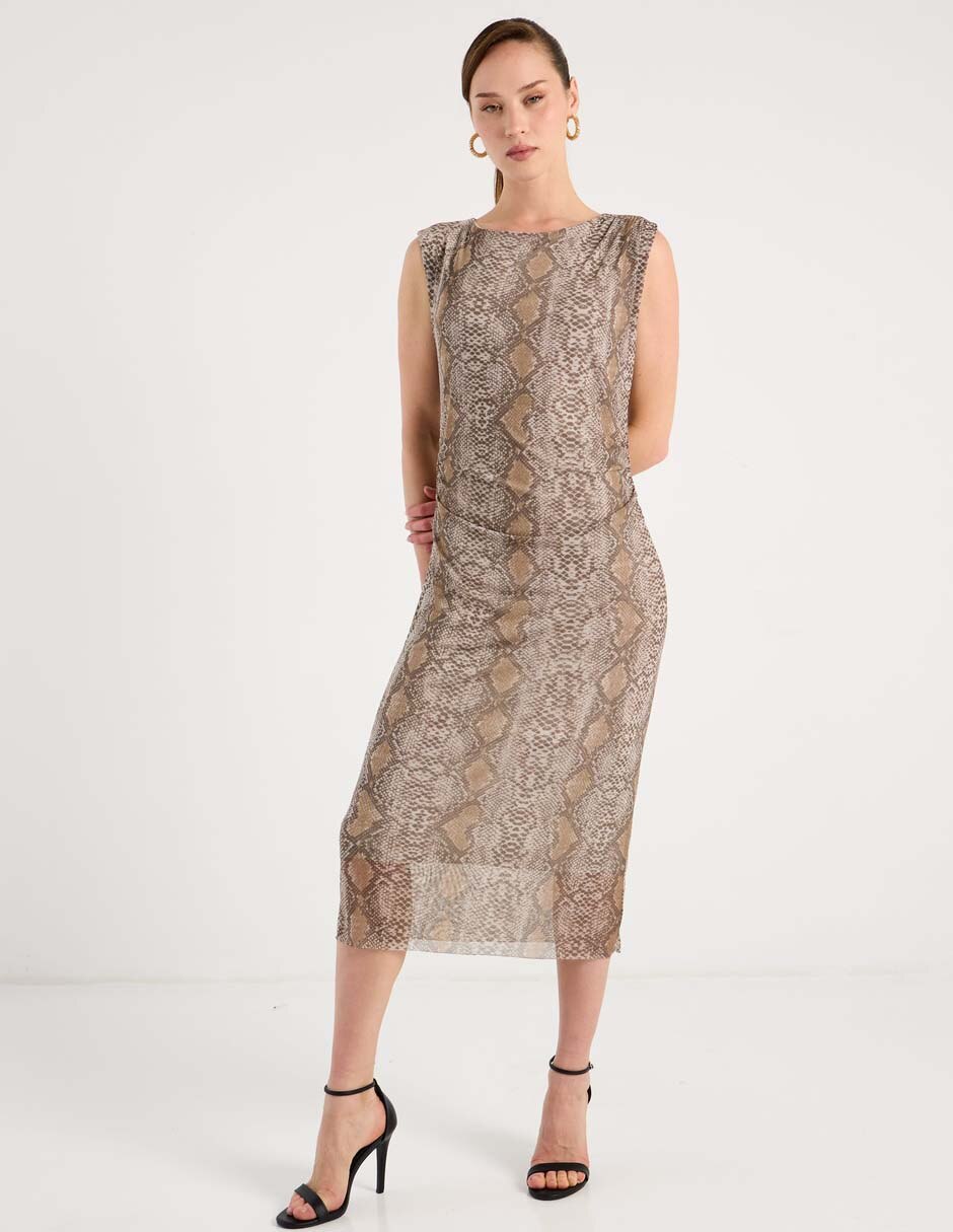 Vestido midi casual para mujer