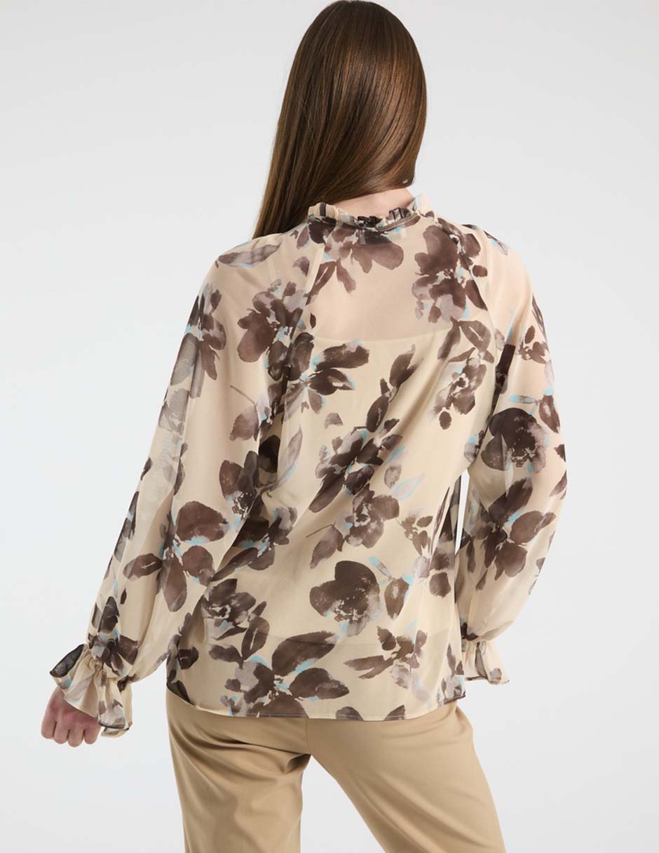 Blusa Contempo manga larga para mujer