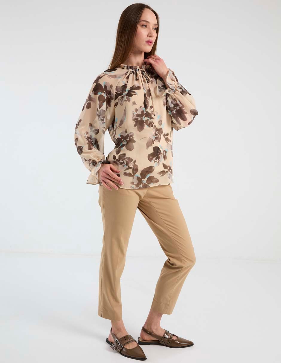 Blusa Contempo manga larga para mujer