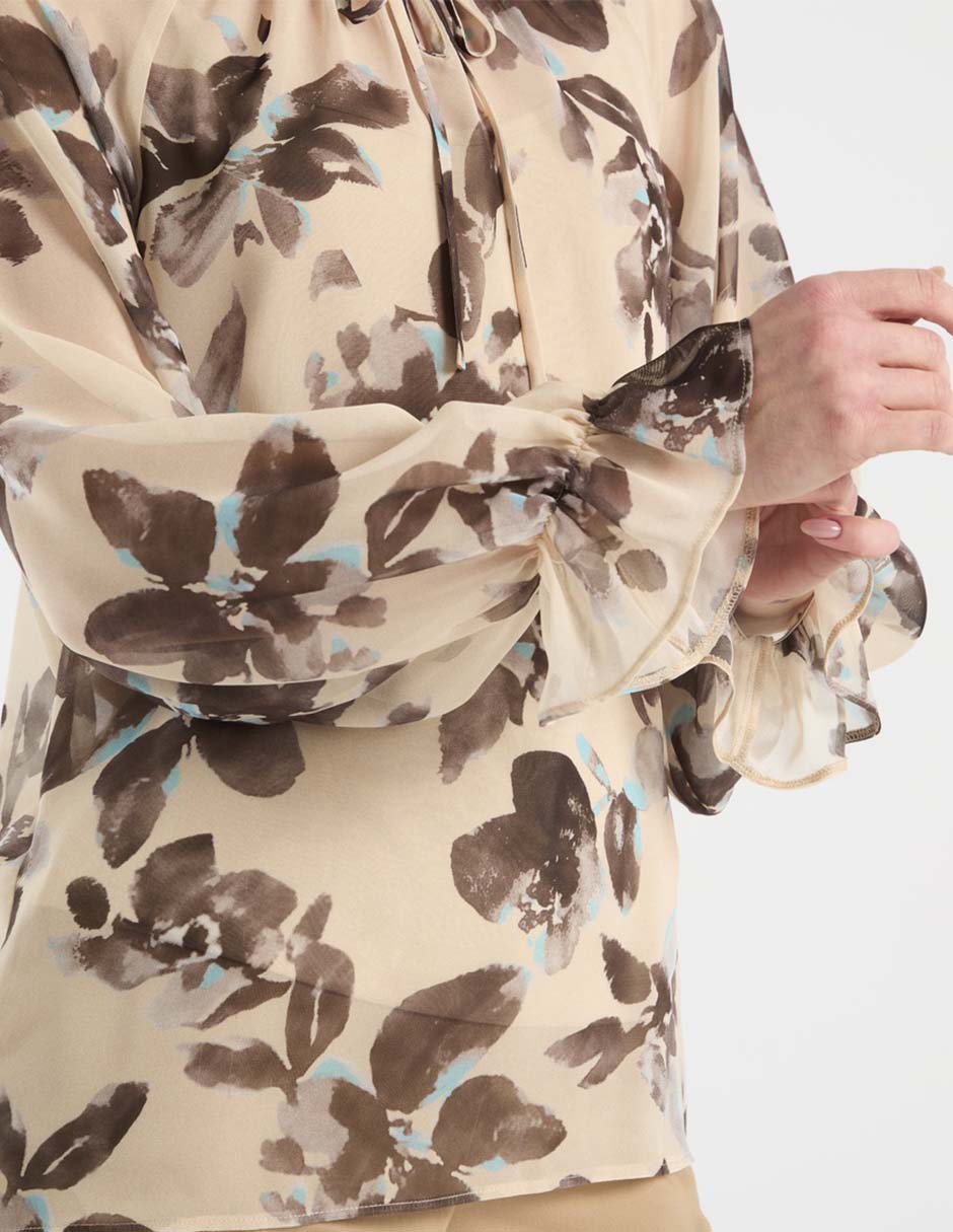 Blusa Contempo manga larga para mujer