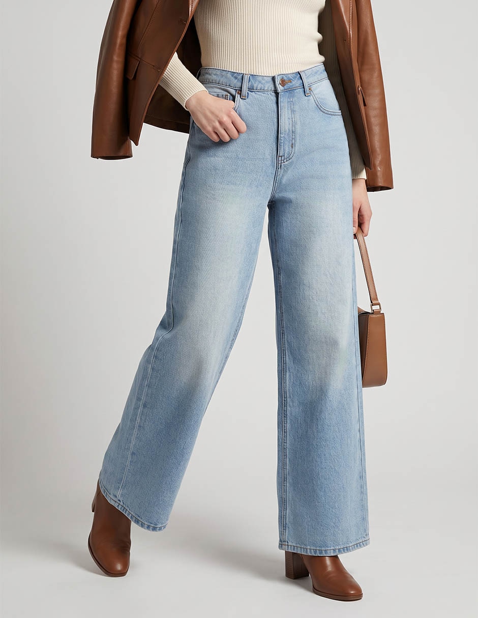 Jeans wide leg para mujer