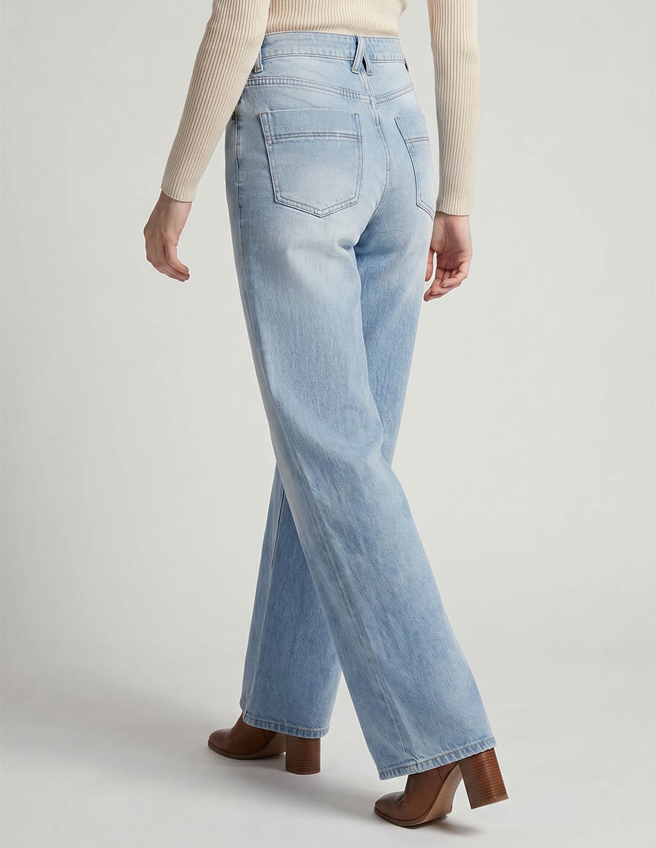 Jeans wide leg para mujer