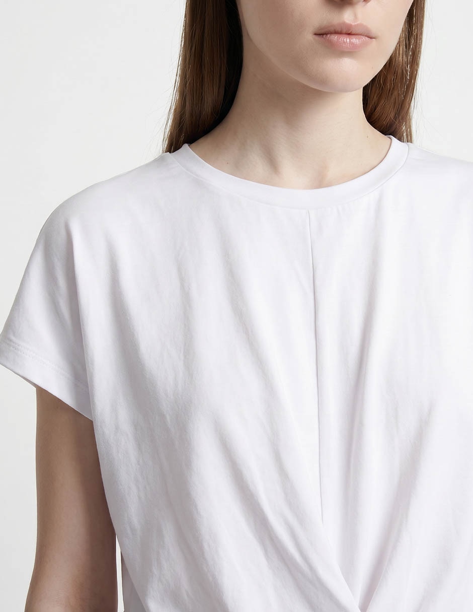 Playera manga corta cuello redondo para mujer 3