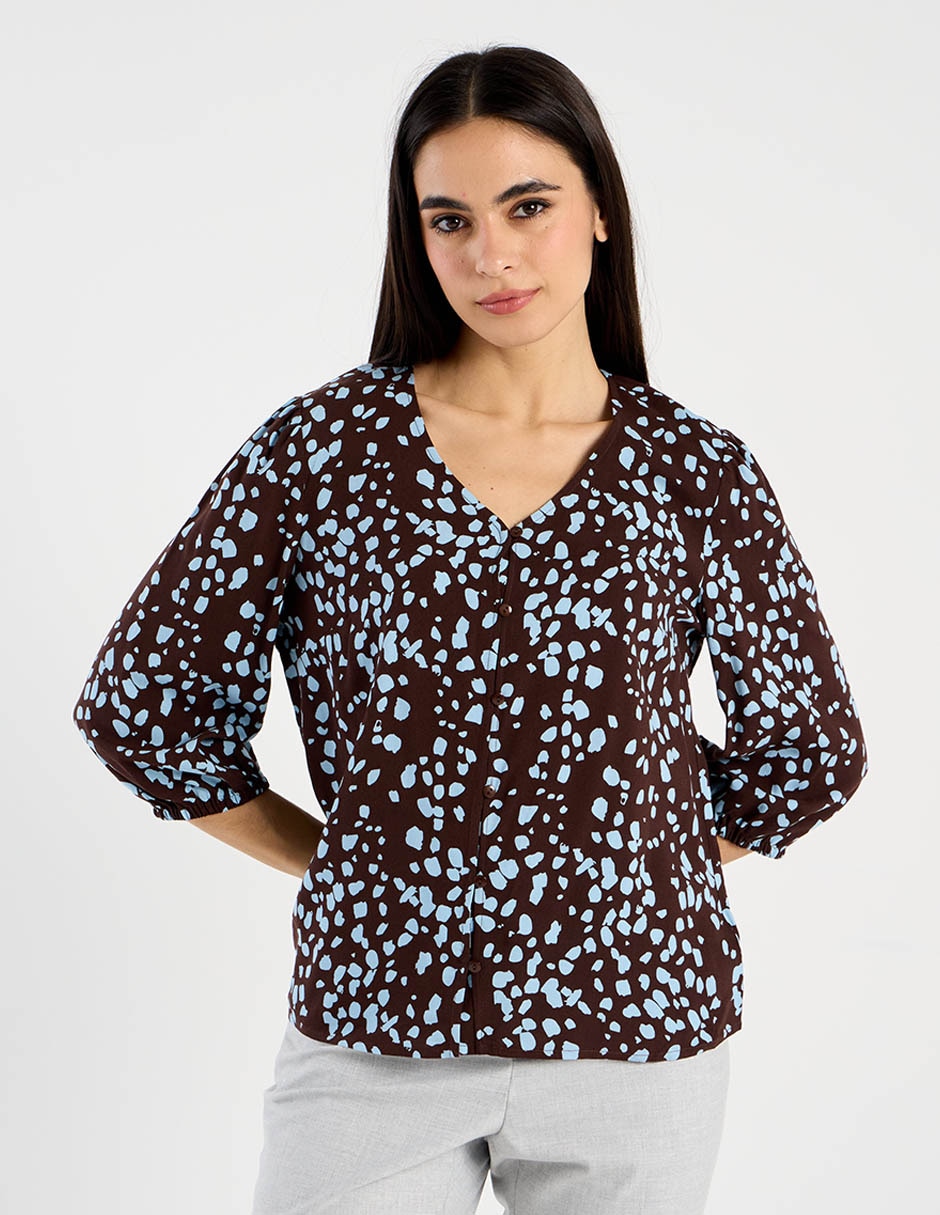 Blusa manga 3/4 para mujer Blusa manga 3/4 para mujer