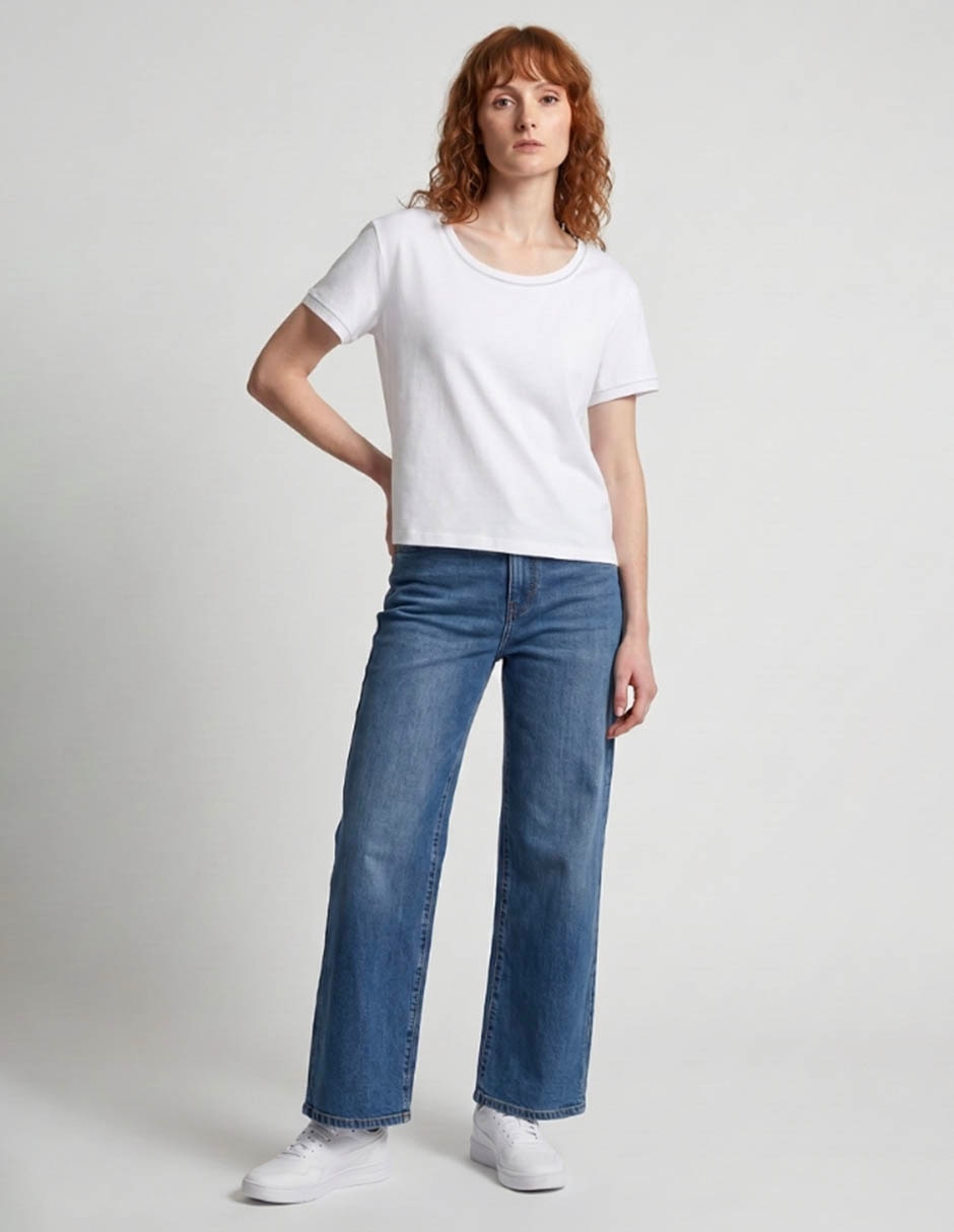 Playera manga corta cuello redondo para mujer Playera manga corta cuello redondo para mujer
