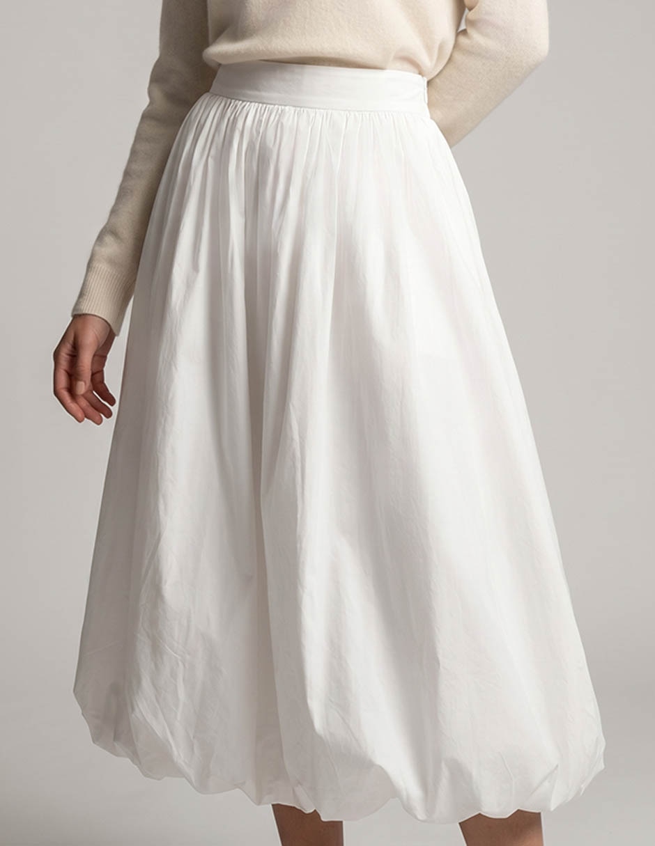 Falda crop Contempo cintura alta