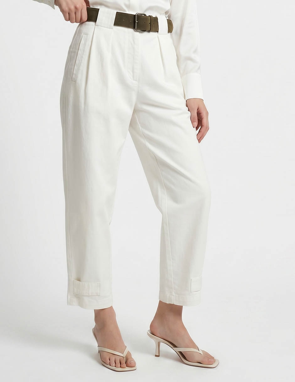 Pantalón cropped para mujer