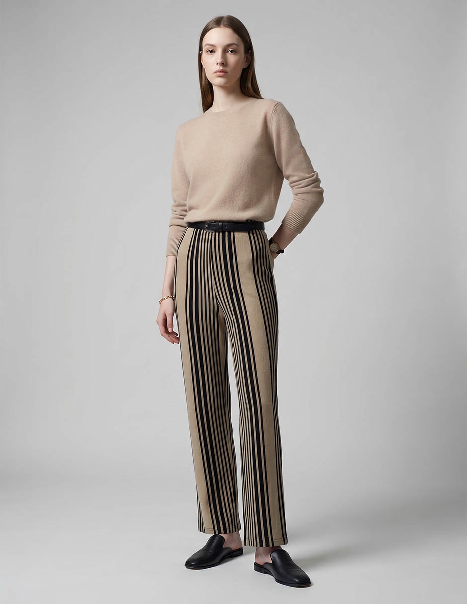 Pantalón relaxed amplio para mujer 3