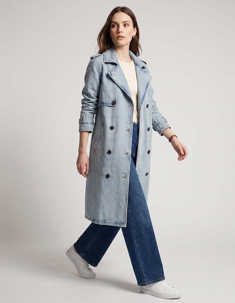 Gabardina con bolsillos para mujer Gabardina con bolsillos para mujer