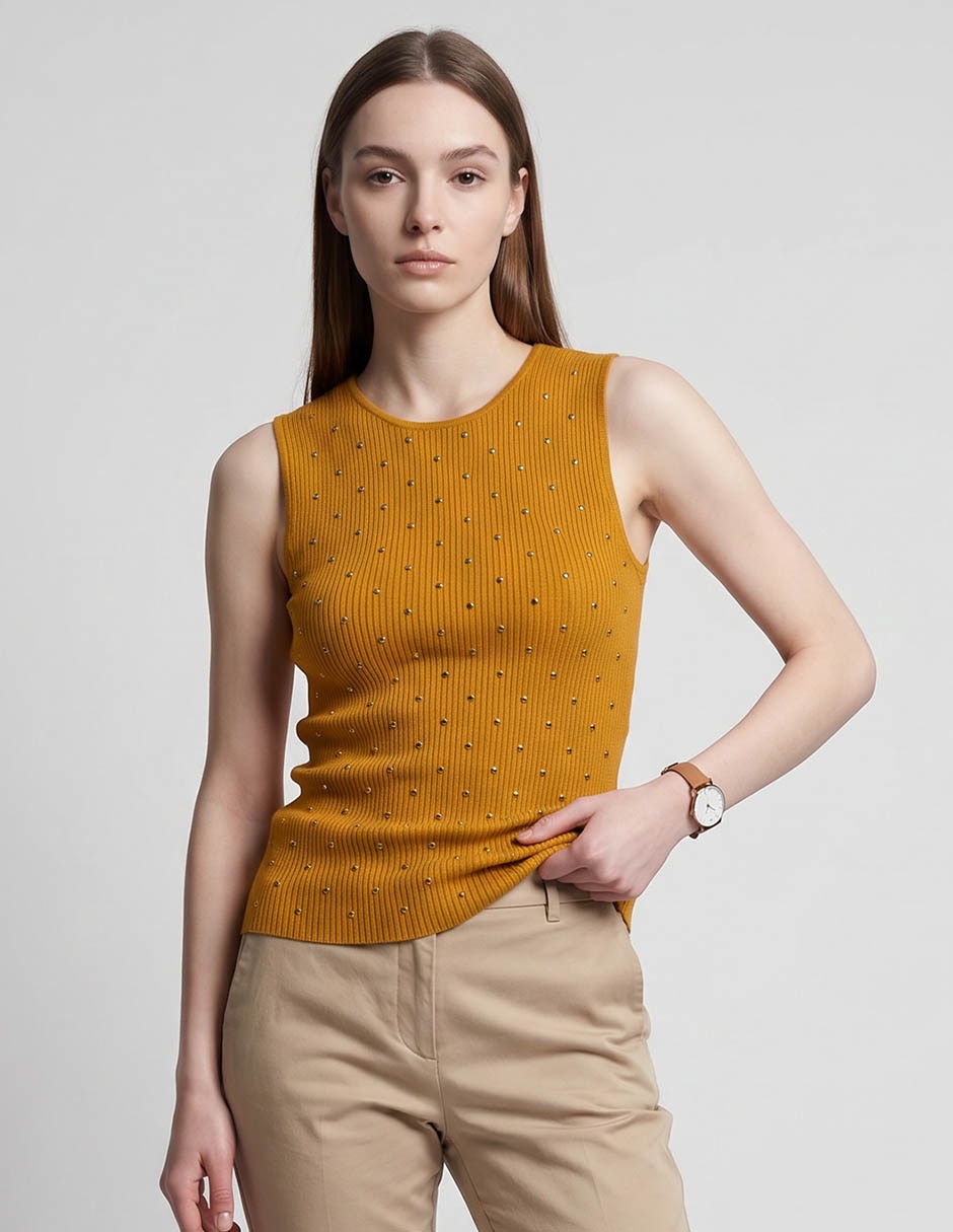 Top cuello redondo Top cuello redondo