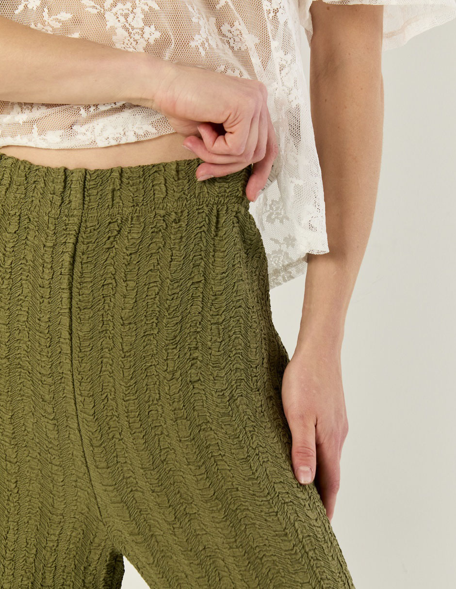 Pantalón coulotte amplio para mujer 3