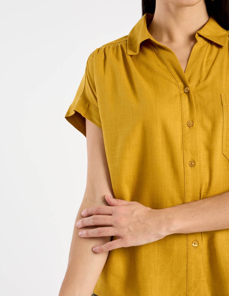 Blusa Contempo manga corta para mujer