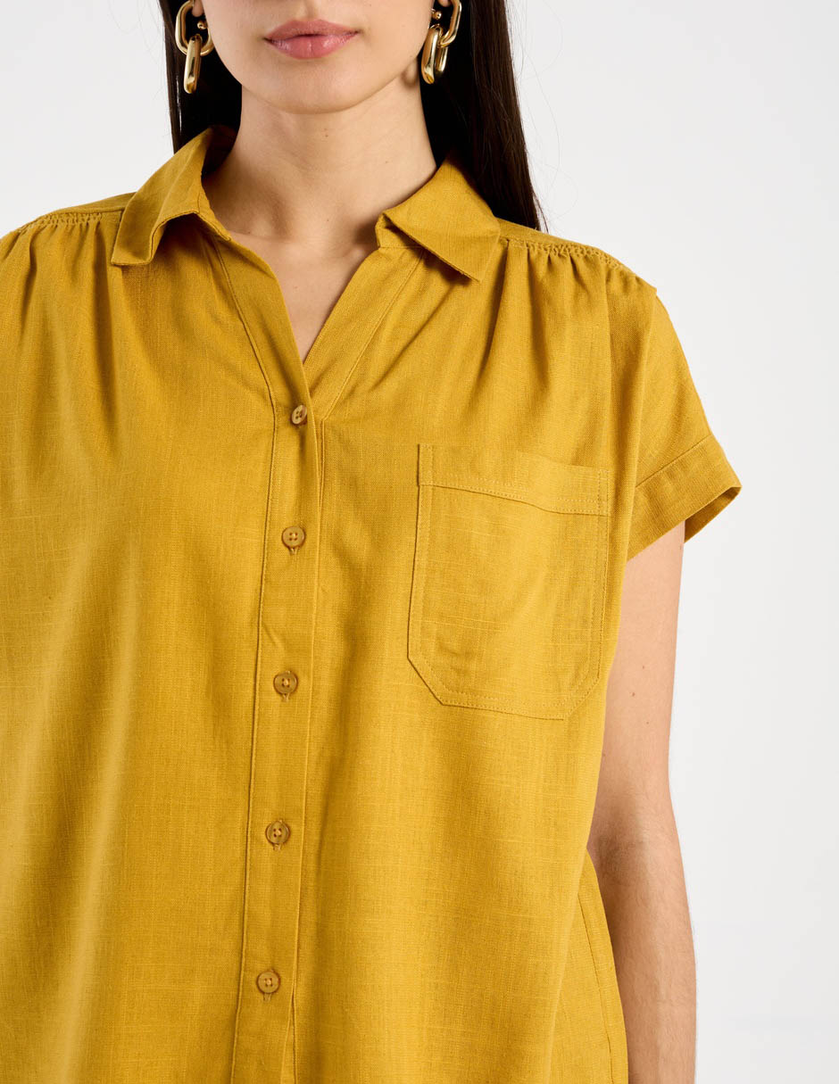 Blusa Contempo manga corta para mujer