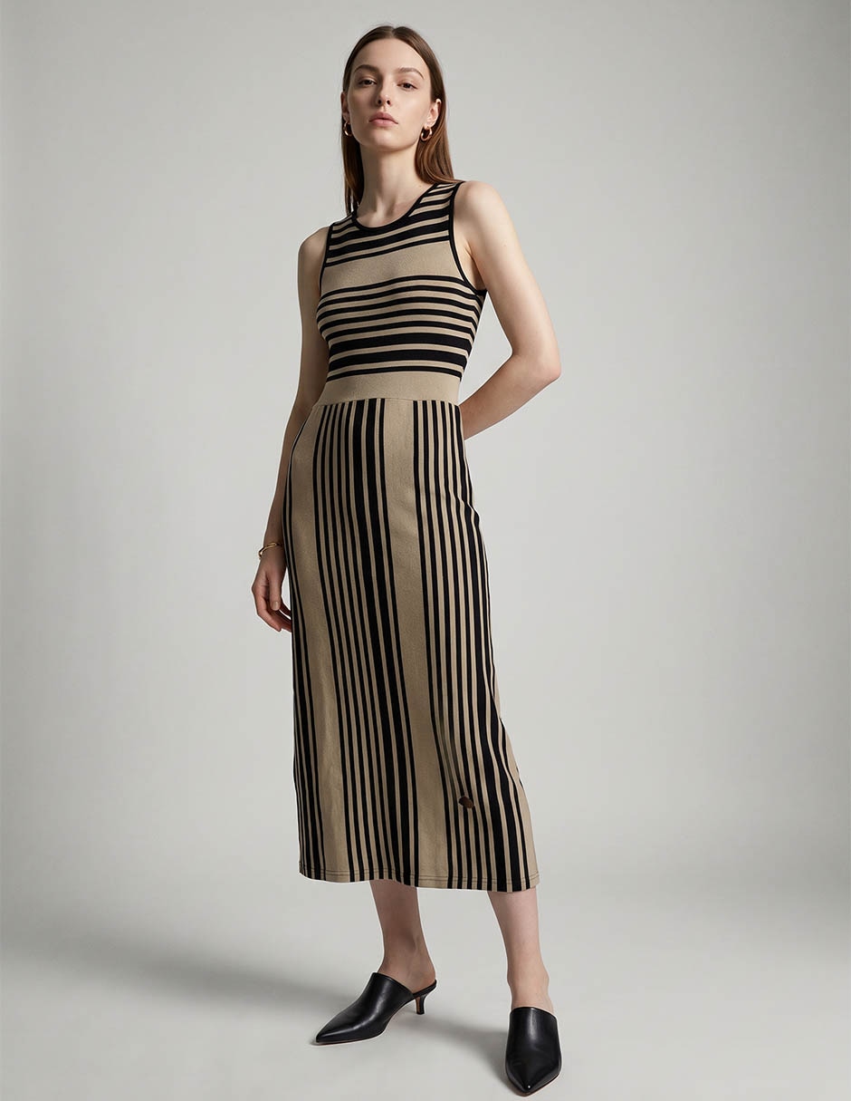 Vestido crop casual contempo para mujer