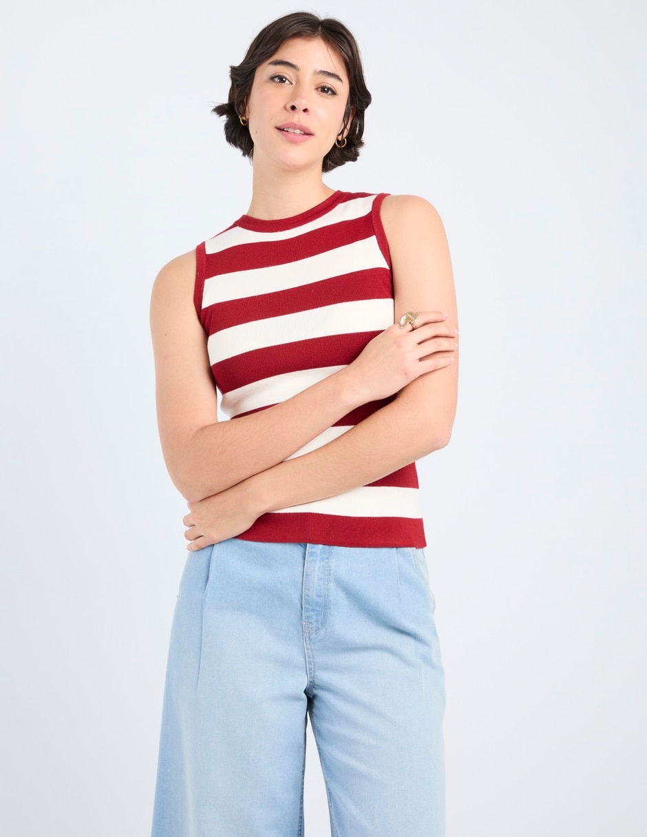 Top cuello redondo escote regular 2