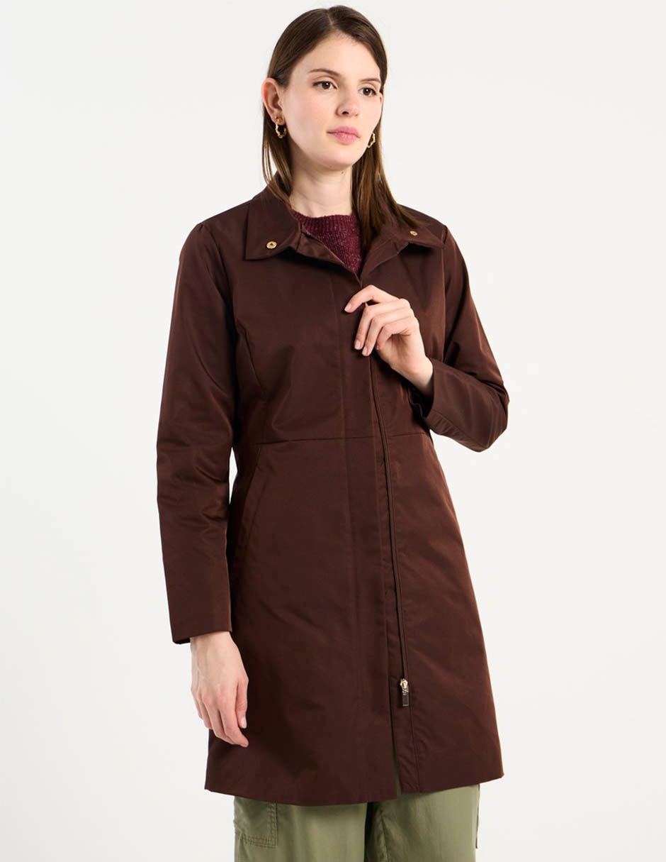 Gabardina con bolsillos para mujer 5