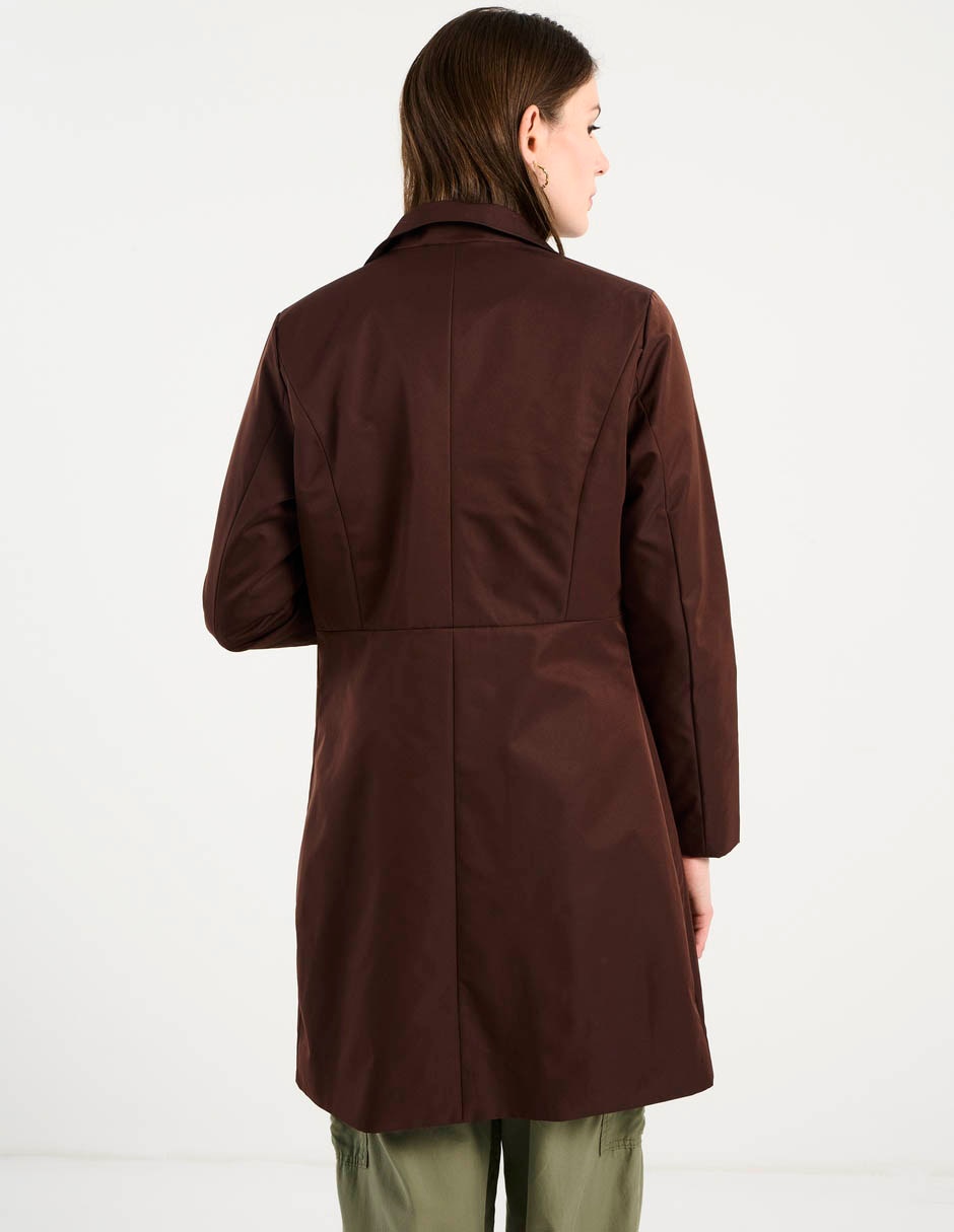 Gabardina con bolsillos para mujer 6